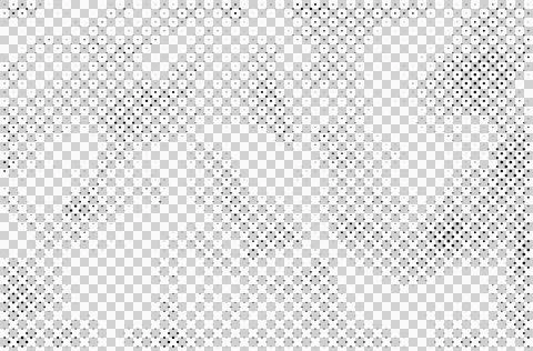 Halftone dots pattern, grayscale texture Illustrazione stock