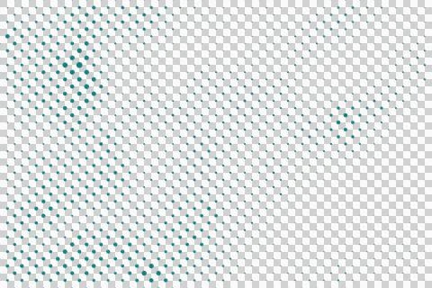 Halftone dots pattern illustration, gradient blue dots on white background Stock Illustration