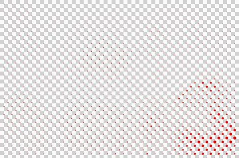 Halftone dots pattern with red gradient Stock Illustration