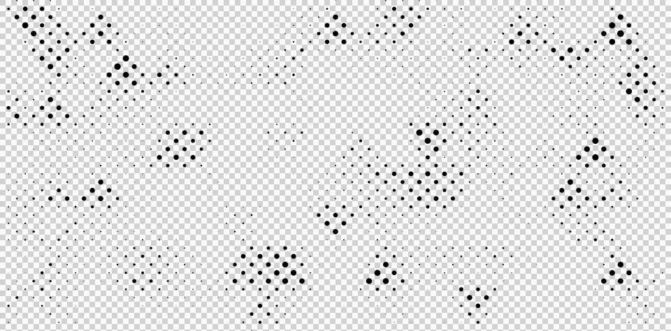 Halftone dots pattern on white background Stock Illustration