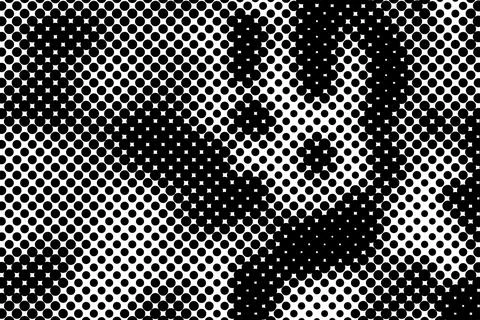 Halftone dots texture demonstrates a dynamic gradient flow with creative sp.. Иллюстрация