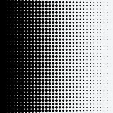 Halftone dots on white background Stock Illustration