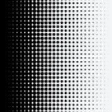 Halftone dots on white background Illustrazione stock