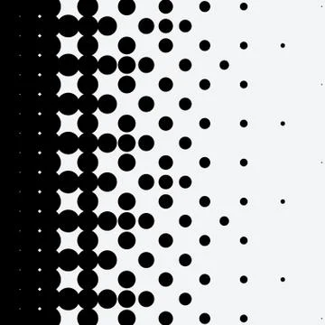 Halftone dots on white background Stock Illustration