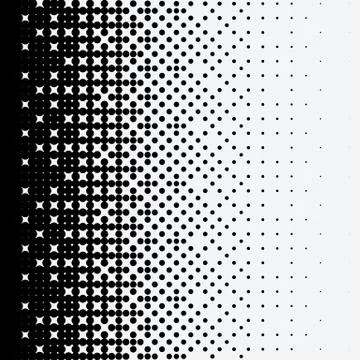 Halftone dots on white background Stock Illustration