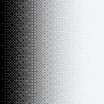 Halftone dots on white background Stock Illustration