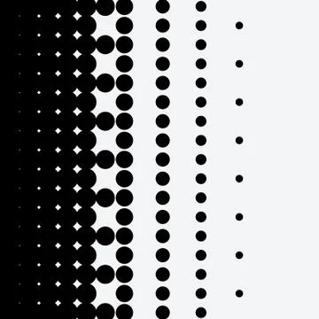 Halftone dots on white background Illustrazione stock