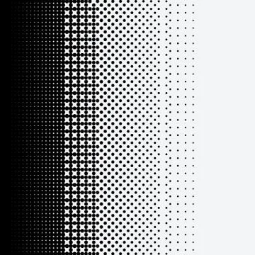 Halftone dots on white background Stock Illustration
