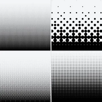 Halftone dots on white background Stock Illustration