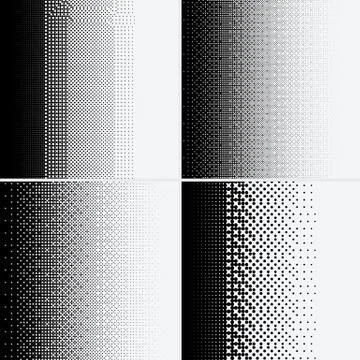 Halftone dots on white background Stock Illustration