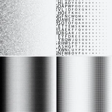 Halftone dots on white background Stock Illustration