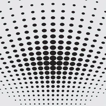 Halftone dots on white background. Vector illustration Stock Illustration