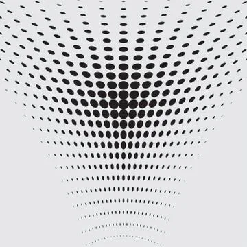 Halftone dots on white background. Vector illustration Stock Illustration