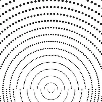 Halftone dots on white background. Vector illustration Stock Illustration