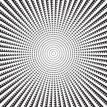 Halftone dots on white background. Vector illustration Stock Illustration