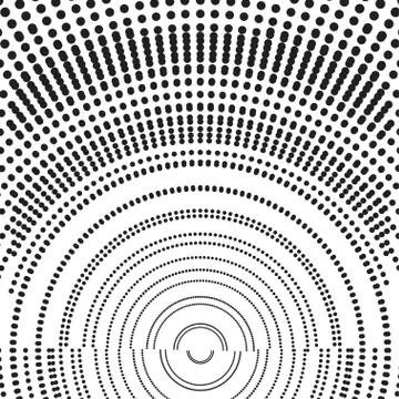Halftone dots on white background. Vector illustration Stock Illustration