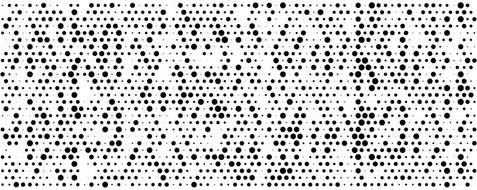 Halftone dotted background. Abstract digital pattern. Monochrome mosaic. Stock Illustration