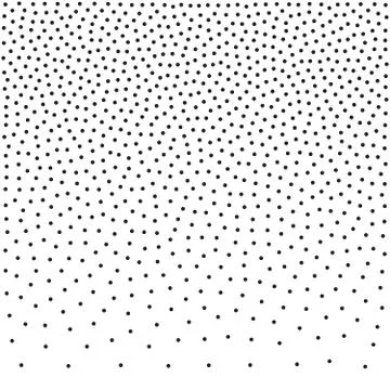 Halftone dotted background vector pattern. Chaotic circle dots isolated on th Stock Illustration