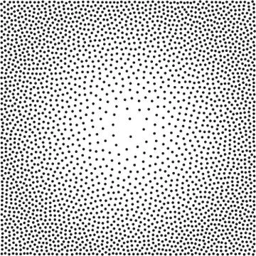 Halftone dotted background vector pattern. Chaotic circle dots isolated on th Illustrazione stock