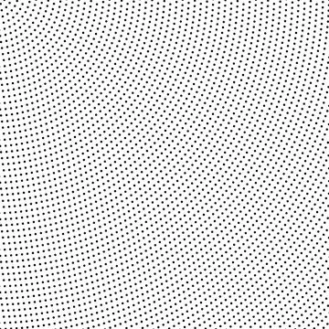 Halftone dotted comic texture. Radial pattern background. Black and white pop Stockillustratie