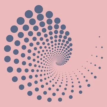Halftone dotted pattern. Optical illusion background. Geometric art. Design Stock Illustration