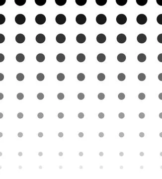 Halftone, dotted pattern, texture. Horizontally seamless. Vector. Illustrazione stock