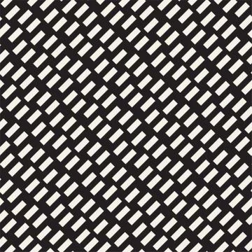 Halftone Edgy Lines Mosaic Endless Stylish Texture. Vector Seamless Black a.. Stock Illustration