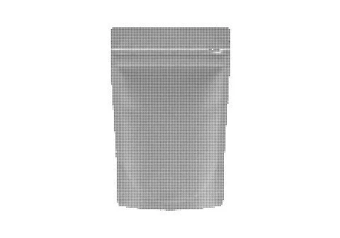 Halftone effect on minimalist empty glass for drinks and cocktails. Illustrazione stock