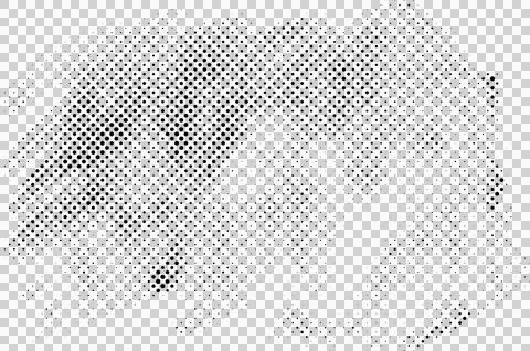 Halftone effect on a white background, abstract pattern イラスト素材