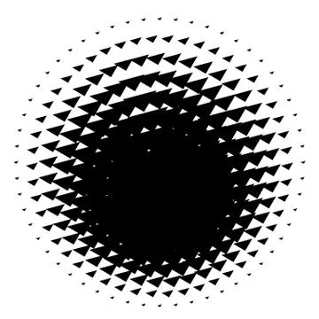 Halftone element. Abstract geometric graphic with half-tone pattern 스톡 일러스트