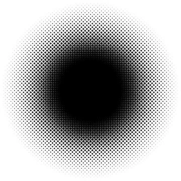 Halftone element. Abstract geometric graphic with half-tone pattern 스톡 일러스트