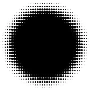 Halftone element. Abstract geometric graphic with half-tone pattern 스톡 일러스트