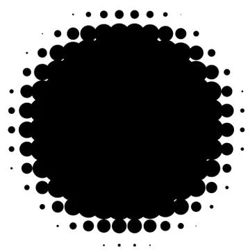 Halftone element. Abstract geometric graphic with half-tone pattern 스톡 일러스트