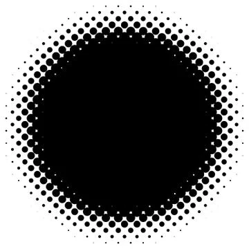 Halftone element. Abstract geometric graphic with half-tone pattern 스톡 일러스트
