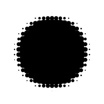 Halftone element. Abstract geometric graphic with half-tone pattern 스톡 일러스트