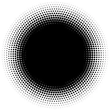 Halftone element. Abstract geometric graphic with half-tone pattern 스톡 일러스트