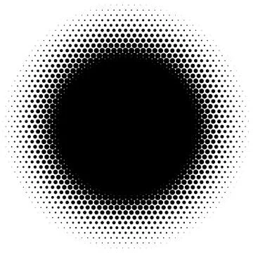 Halftone element. Abstract geometric graphic with half-tone pattern 스톡 일러스트