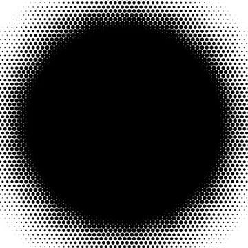 Halftone element. Abstract geometric graphic with half-tone pattern Stockillustratie