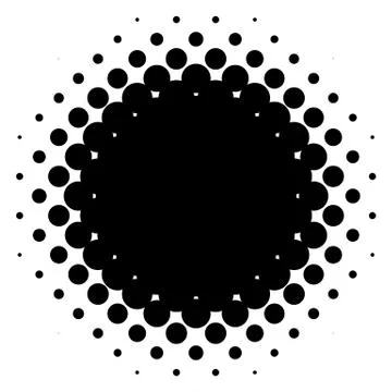 Halftone element. Abstract geometric graphic with half-tone pattern 스톡 일러스트