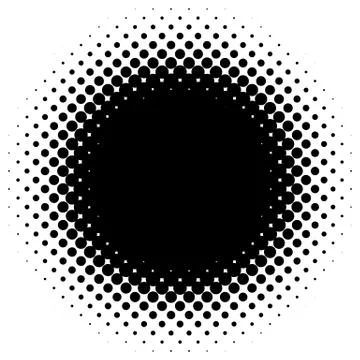 Halftone element. Abstract geometric graphic with half-tone pattern 스톡 일러스트