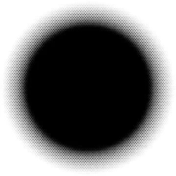 Halftone element. Abstract geometric graphic with half-tone pattern 스톡 일러스트