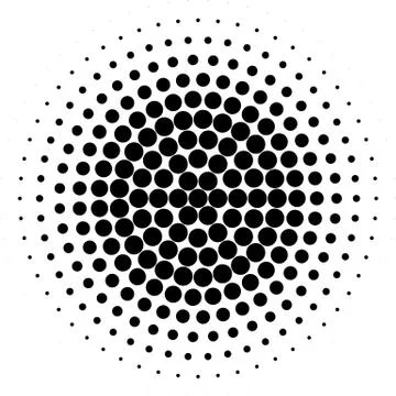 Halftone element. Abstract geometric graphic with half-tone pattern 스톡 일러스트