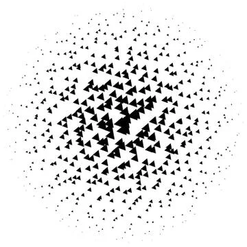 Halftone element. Abstract geometric graphic with half-tone pattern Иллюстрация