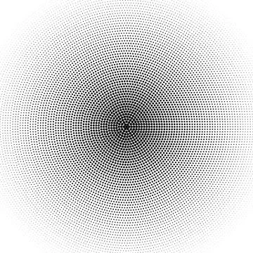 Halftone element. Abstract geometric graphic with half-tone pattern Stock Illustration