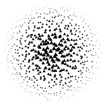 Halftone element. Abstract geometric graphic with half-tone pattern 스톡 일러스트