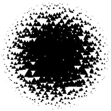 Halftone element. Abstract geometric graphic with half-tone pattern 스톡 일러스트