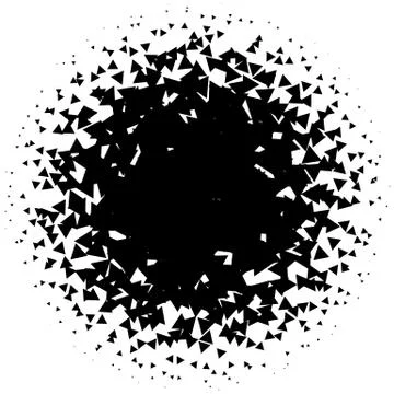 Halftone element. Abstract geometric graphic with half-tone pattern Stock Illustration