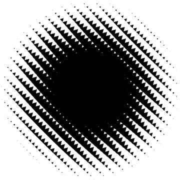 Halftone element. Abstract geometric graphic with half-tone pattern Stock Illustration