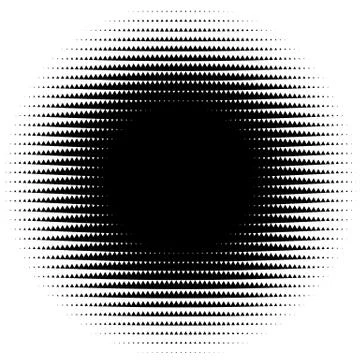 Halftone element. Abstract geometric graphic with half-tone pattern Illustrazione stock