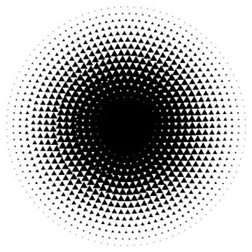 Halftone element. Abstract geometric graphic with half-tone pattern Stock-Illustration